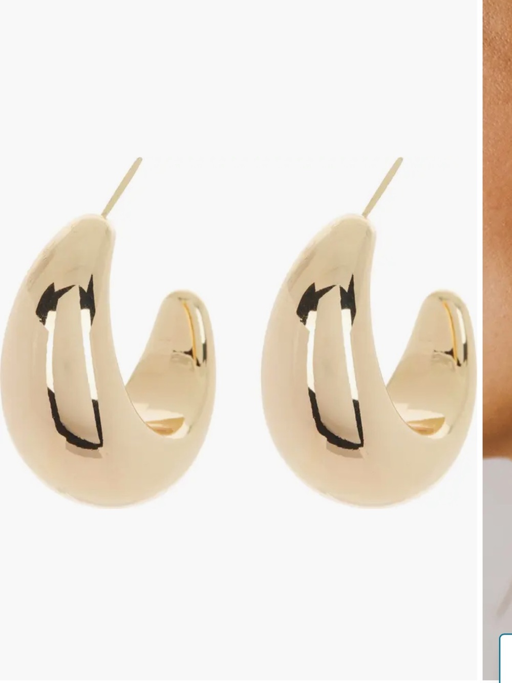 Sterling Forever Eclipse Hoop Earrings